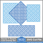 Square in Square Card Overlay Set SVG Cut Files